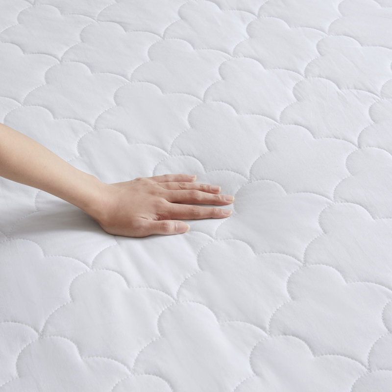 Alwyn Home All Natural Cotton Percale Quilted Mattress Pad & Reviews